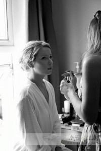 Alician Sandeman makeup and hair styling at wedding abroad