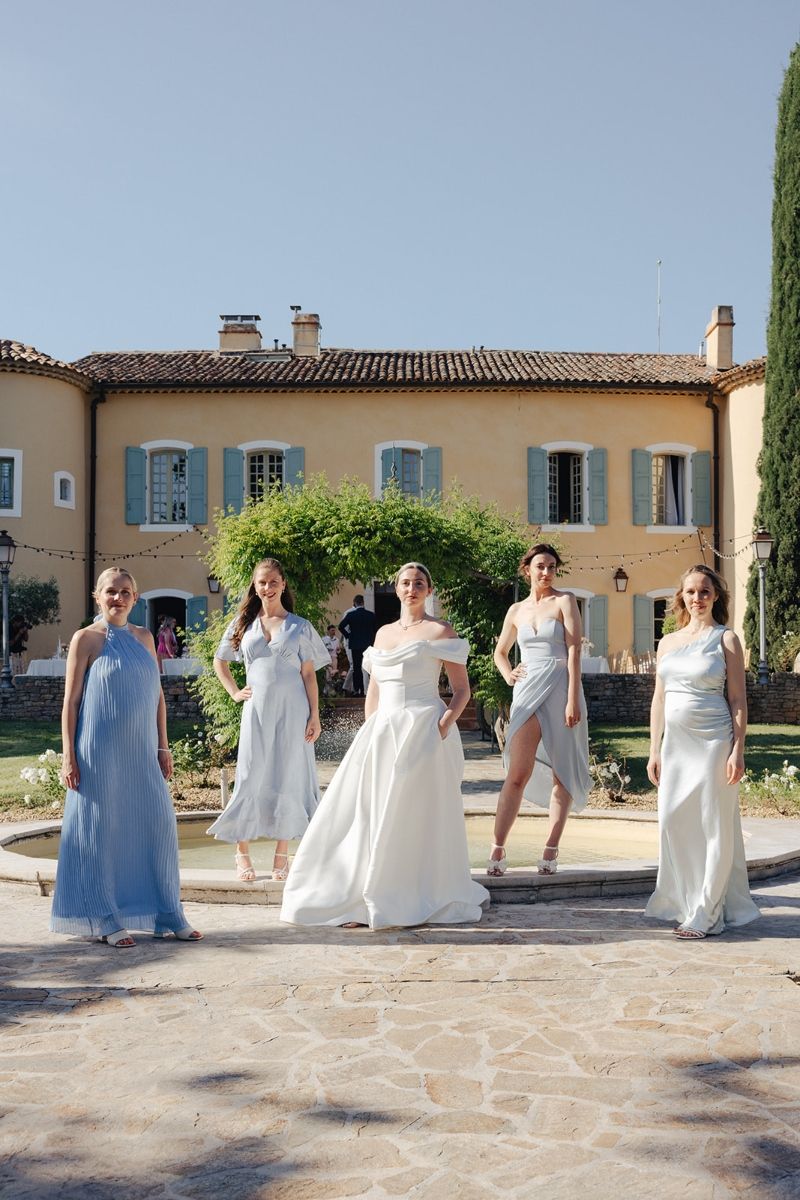 Bridal party hair and makeup styling for a destination wedding in Provence Bridal party hair and makeup styling for a destination wedding in Provence